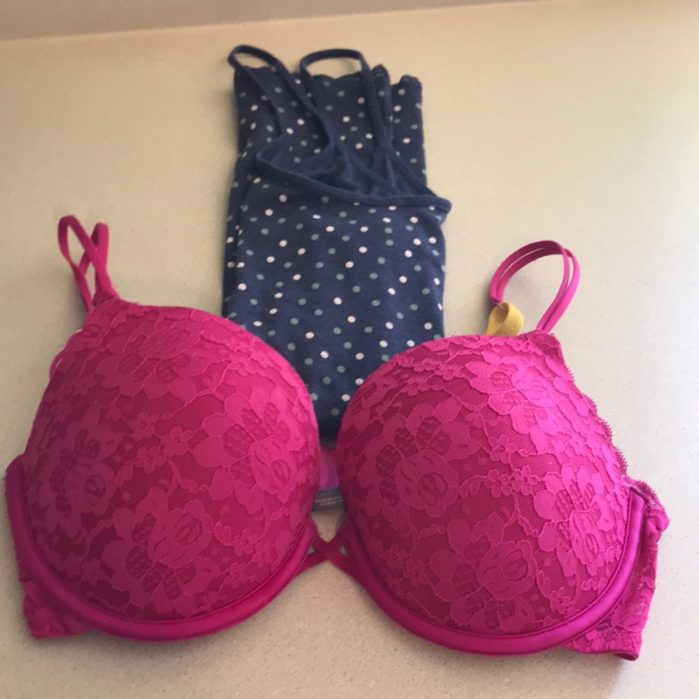 American Eagle & Aerie Lot sz L &36D super cute